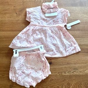 Tahari cotton dress 3-piece seat for toddler girl 2T NWT